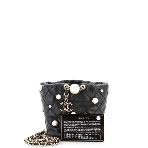 Chanel Drawstring Round Bucket Bag #149744C23B - Picture 3 of 9